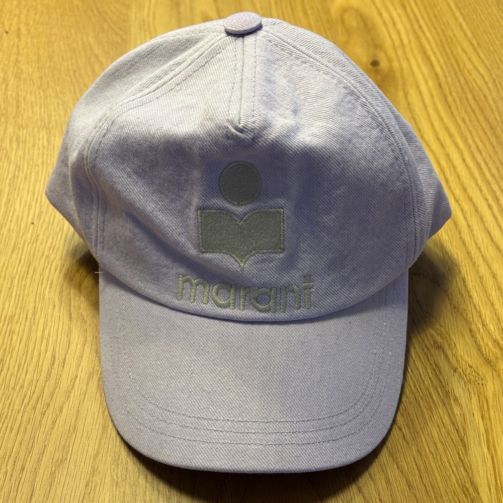 Isabel Marant Lilac Logo Baseball Cap